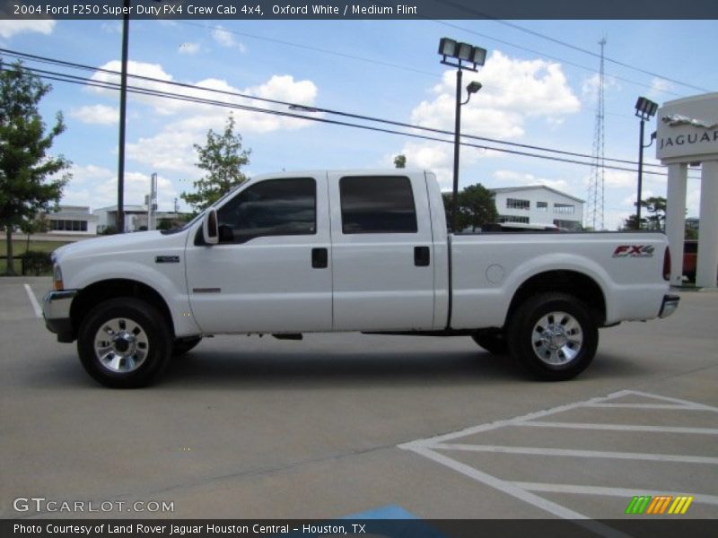 Oxford White / Medium Flint 2004 Ford F250 Super Duty FX4 Crew Cab 4x4