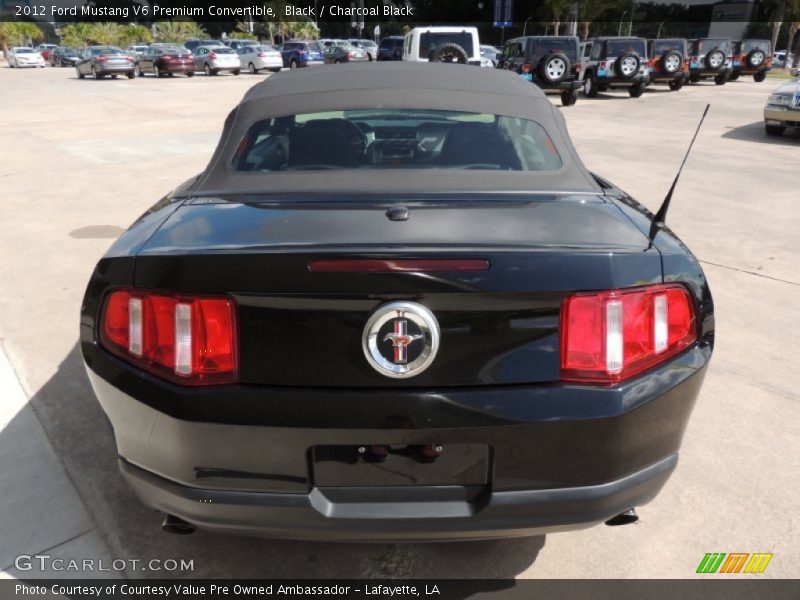 Black / Charcoal Black 2012 Ford Mustang V6 Premium Convertible