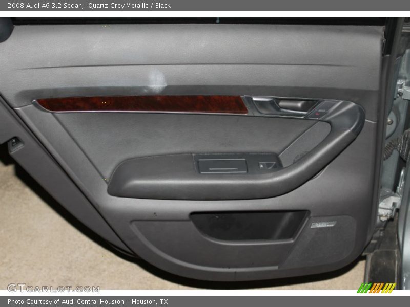 Quartz Grey Metallic / Black 2008 Audi A6 3.2 Sedan