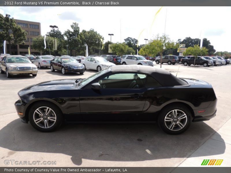 Black / Charcoal Black 2012 Ford Mustang V6 Premium Convertible
