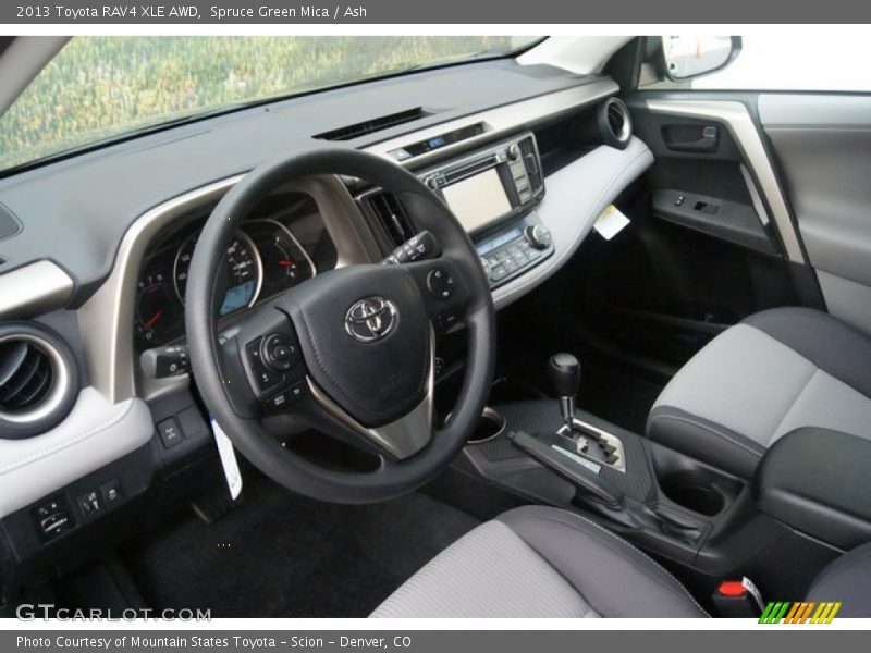 Spruce Green Mica / Ash 2013 Toyota RAV4 XLE AWD