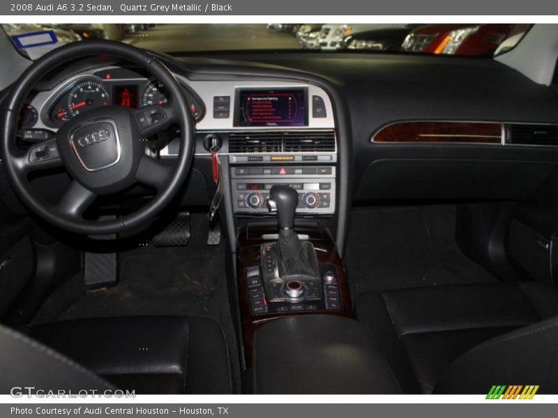 Quartz Grey Metallic / Black 2008 Audi A6 3.2 Sedan