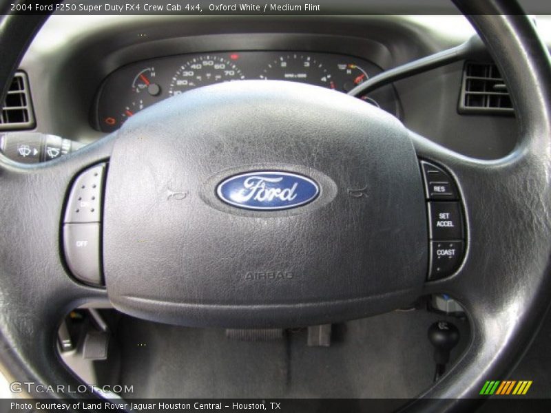Oxford White / Medium Flint 2004 Ford F250 Super Duty FX4 Crew Cab 4x4