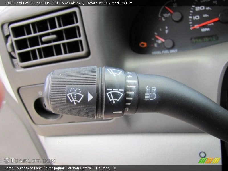 Oxford White / Medium Flint 2004 Ford F250 Super Duty FX4 Crew Cab 4x4