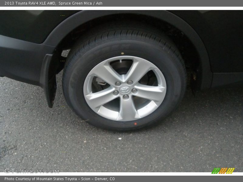 Spruce Green Mica / Ash 2013 Toyota RAV4 XLE AWD