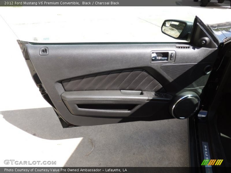 Black / Charcoal Black 2012 Ford Mustang V6 Premium Convertible