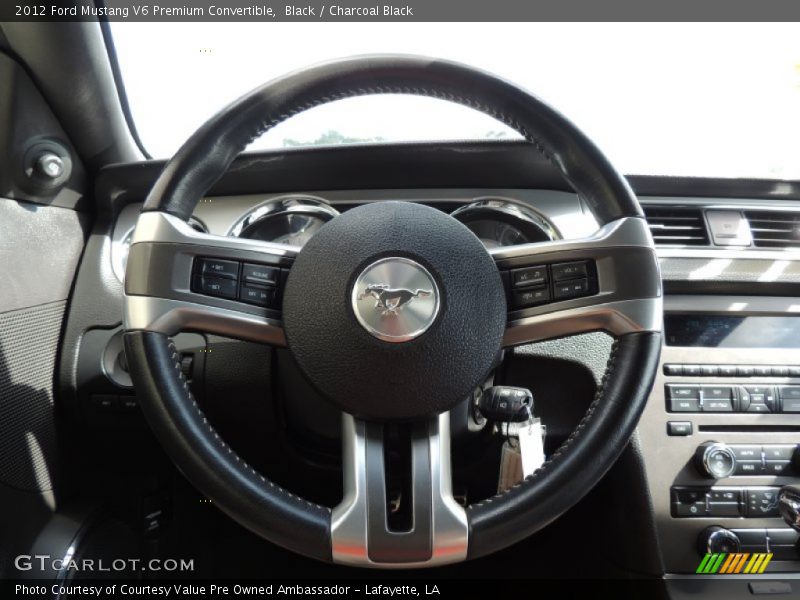 Black / Charcoal Black 2012 Ford Mustang V6 Premium Convertible