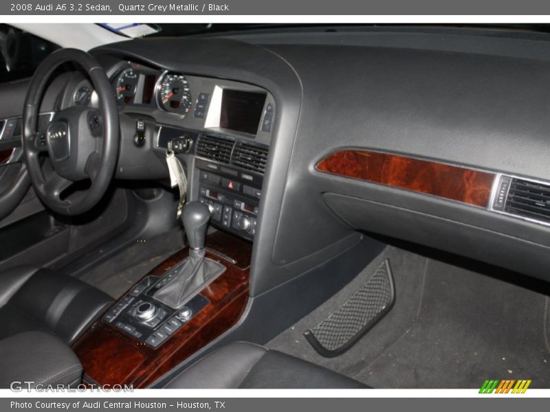 Quartz Grey Metallic / Black 2008 Audi A6 3.2 Sedan