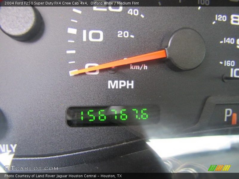 Oxford White / Medium Flint 2004 Ford F250 Super Duty FX4 Crew Cab 4x4