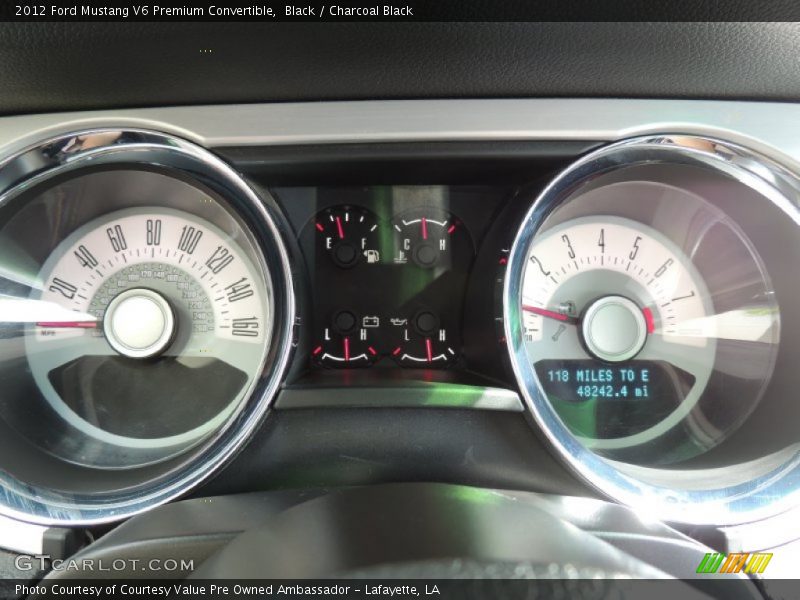 Black / Charcoal Black 2012 Ford Mustang V6 Premium Convertible