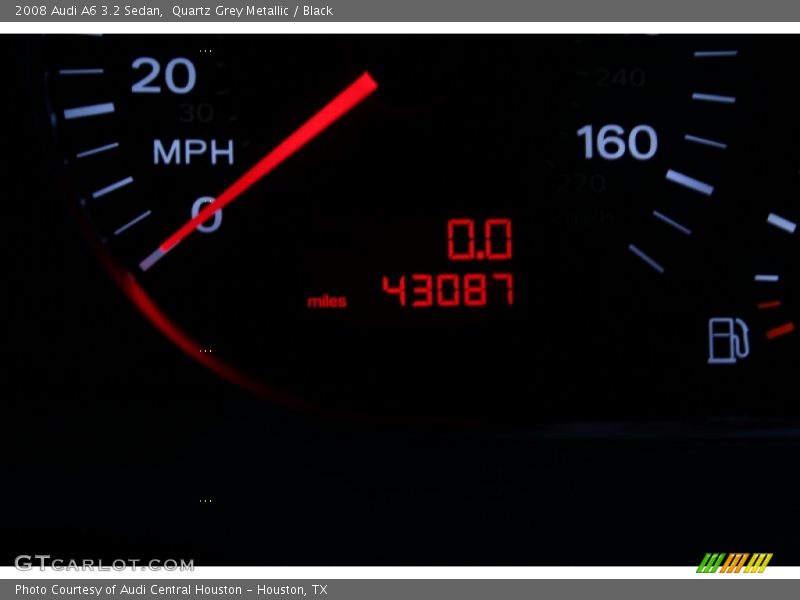 Quartz Grey Metallic / Black 2008 Audi A6 3.2 Sedan