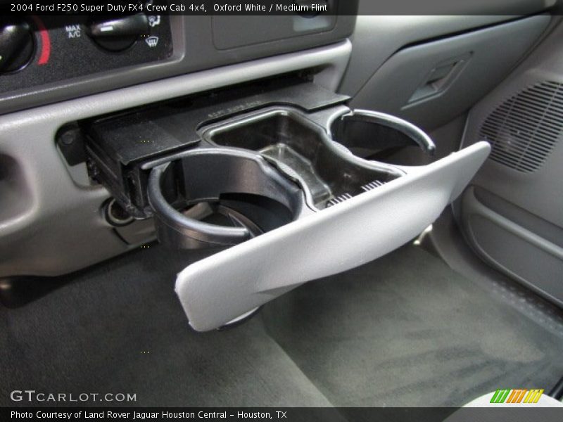 Oxford White / Medium Flint 2004 Ford F250 Super Duty FX4 Crew Cab 4x4