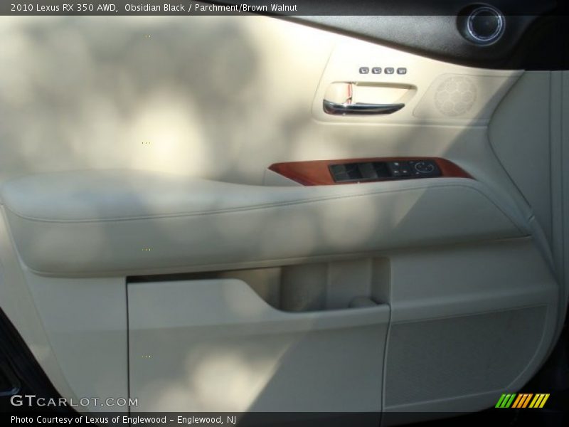 Obsidian Black / Parchment/Brown Walnut 2010 Lexus RX 350 AWD