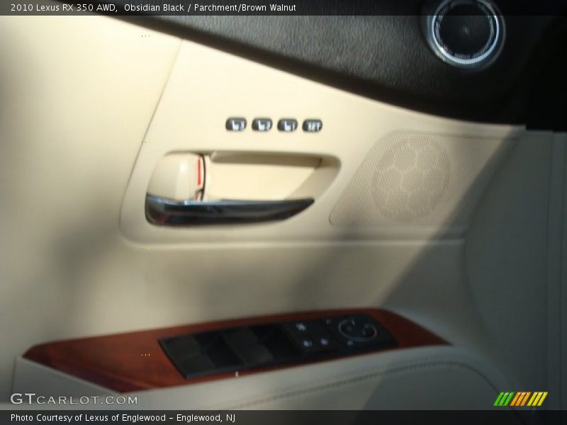 Obsidian Black / Parchment/Brown Walnut 2010 Lexus RX 350 AWD