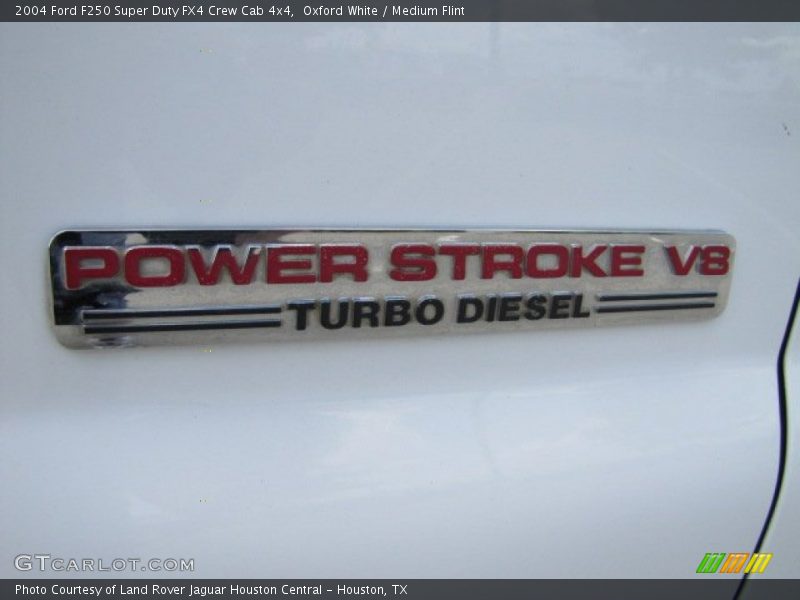 Oxford White / Medium Flint 2004 Ford F250 Super Duty FX4 Crew Cab 4x4