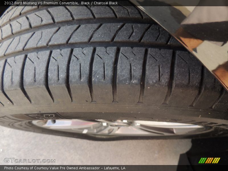 Black / Charcoal Black 2012 Ford Mustang V6 Premium Convertible