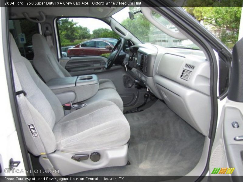 Oxford White / Medium Flint 2004 Ford F250 Super Duty FX4 Crew Cab 4x4