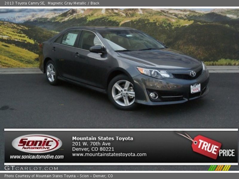 Magnetic Gray Metallic / Black 2013 Toyota Camry SE