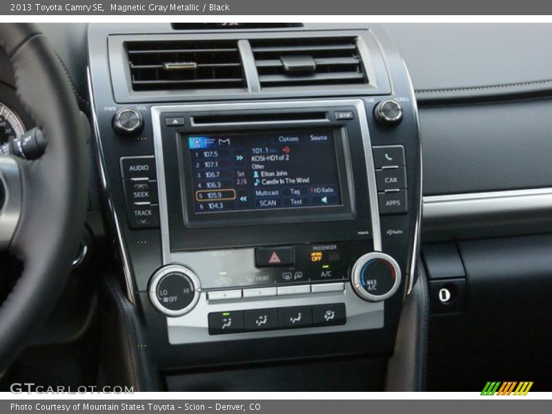 Magnetic Gray Metallic / Black 2013 Toyota Camry SE