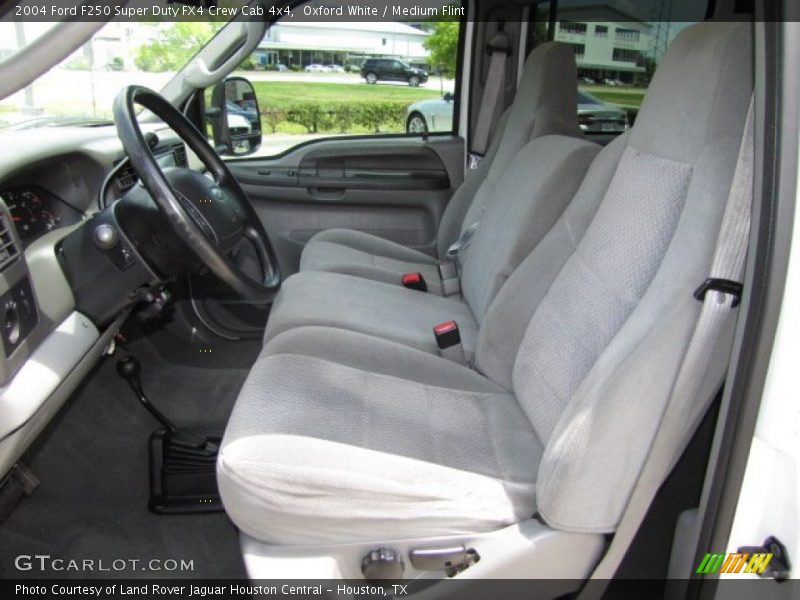 Oxford White / Medium Flint 2004 Ford F250 Super Duty FX4 Crew Cab 4x4