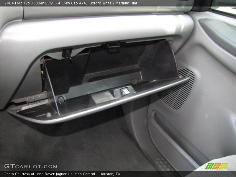 Oxford White / Medium Flint 2004 Ford F250 Super Duty FX4 Crew Cab 4x4