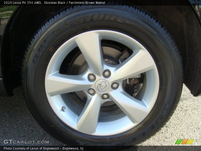 Obsidian Black / Parchment/Brown Walnut 2010 Lexus RX 350 AWD