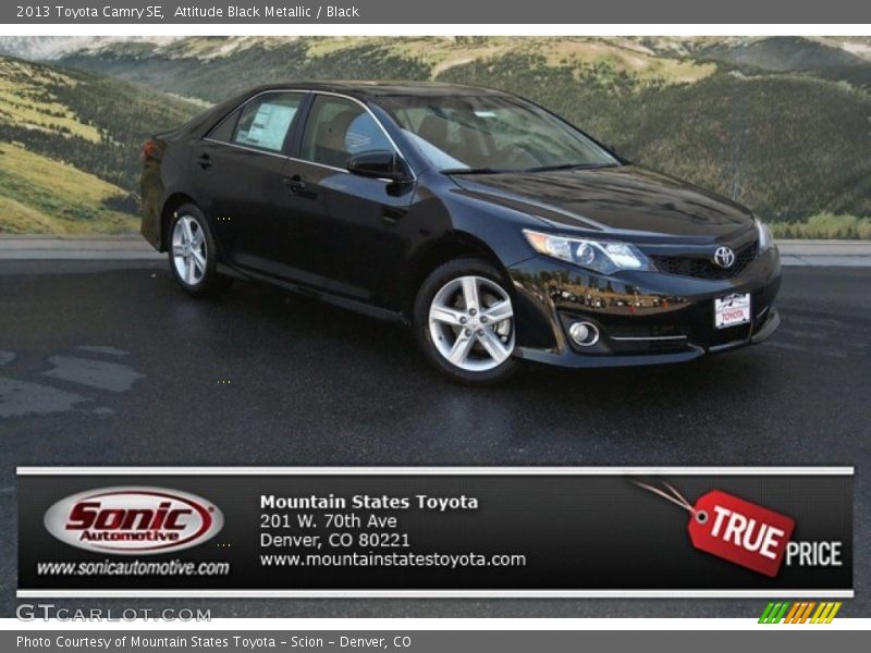 Attitude Black Metallic / Black 2013 Toyota Camry SE
