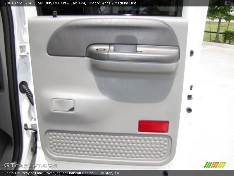 Oxford White / Medium Flint 2004 Ford F250 Super Duty FX4 Crew Cab 4x4