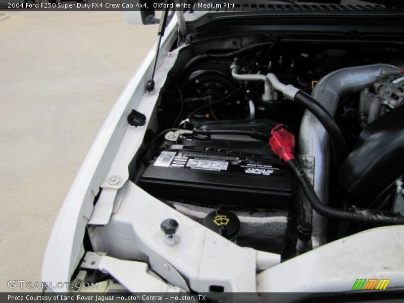 Oxford White / Medium Flint 2004 Ford F250 Super Duty FX4 Crew Cab 4x4