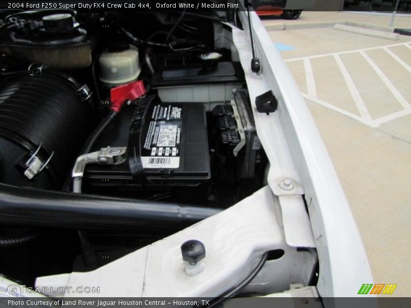 Oxford White / Medium Flint 2004 Ford F250 Super Duty FX4 Crew Cab 4x4