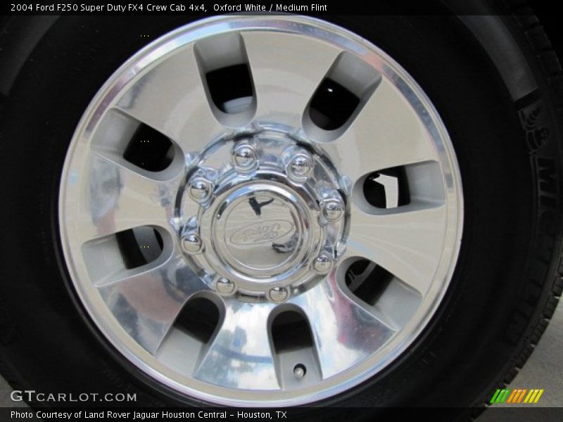 Oxford White / Medium Flint 2004 Ford F250 Super Duty FX4 Crew Cab 4x4