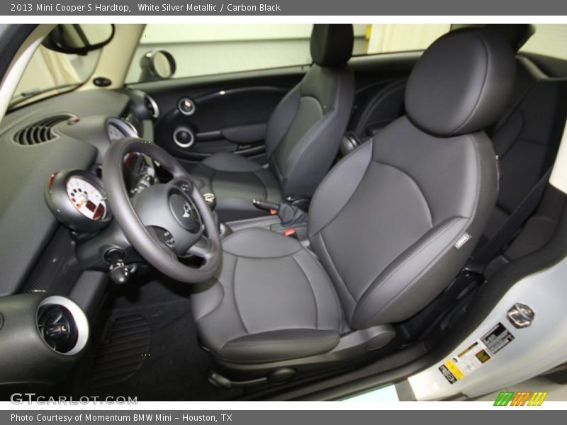 White Silver Metallic / Carbon Black 2013 Mini Cooper S Hardtop