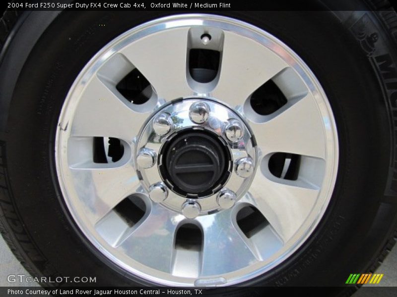 Oxford White / Medium Flint 2004 Ford F250 Super Duty FX4 Crew Cab 4x4