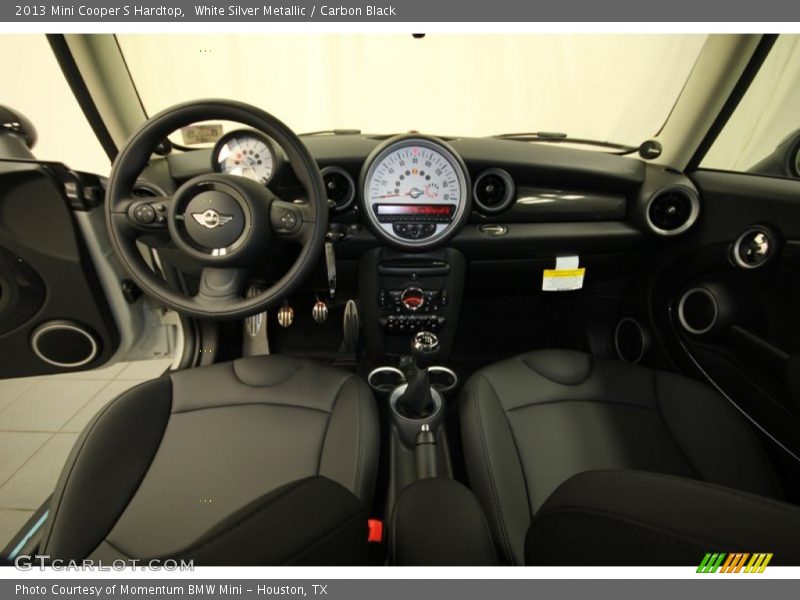 White Silver Metallic / Carbon Black 2013 Mini Cooper S Hardtop