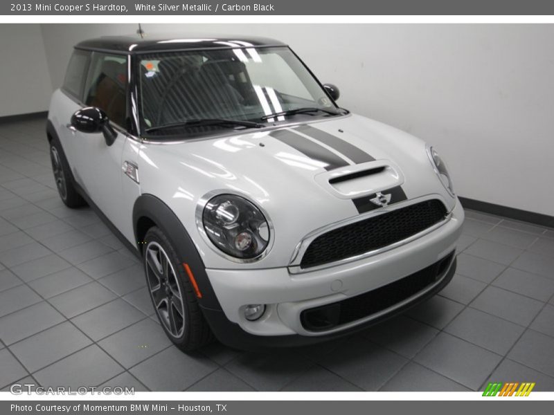 White Silver Metallic / Carbon Black 2013 Mini Cooper S Hardtop