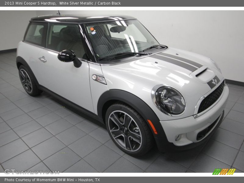 White Silver Metallic / Carbon Black 2013 Mini Cooper S Hardtop