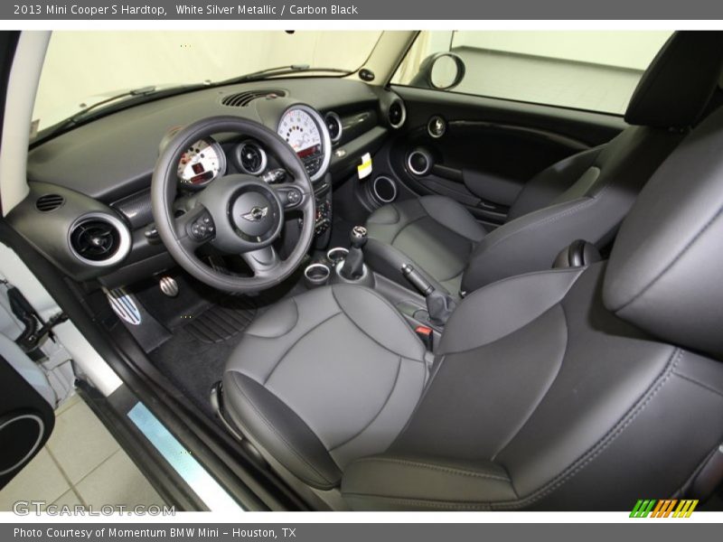 White Silver Metallic / Carbon Black 2013 Mini Cooper S Hardtop