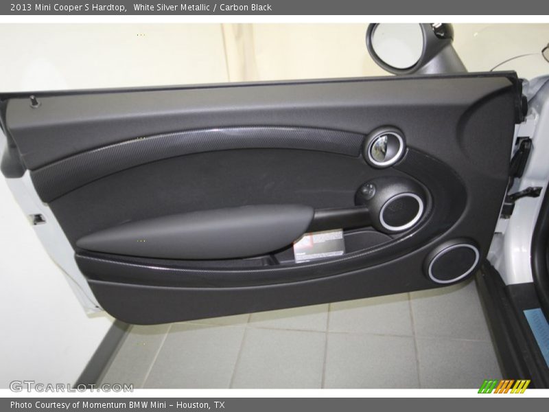 White Silver Metallic / Carbon Black 2013 Mini Cooper S Hardtop
