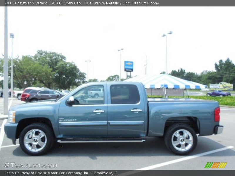 Blue Granite Metallic / Light Titanium/Ebony 2011 Chevrolet Silverado 1500 LT Crew Cab