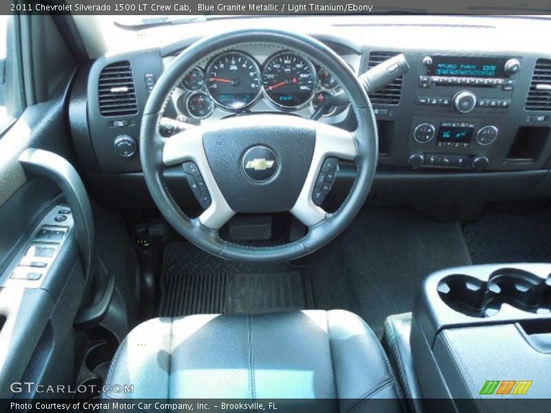 Blue Granite Metallic / Light Titanium/Ebony 2011 Chevrolet Silverado 1500 LT Crew Cab