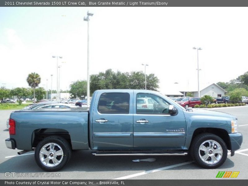 Blue Granite Metallic / Light Titanium/Ebony 2011 Chevrolet Silverado 1500 LT Crew Cab