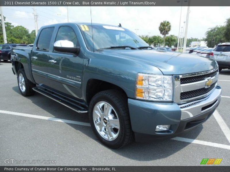 Blue Granite Metallic / Light Titanium/Ebony 2011 Chevrolet Silverado 1500 LT Crew Cab