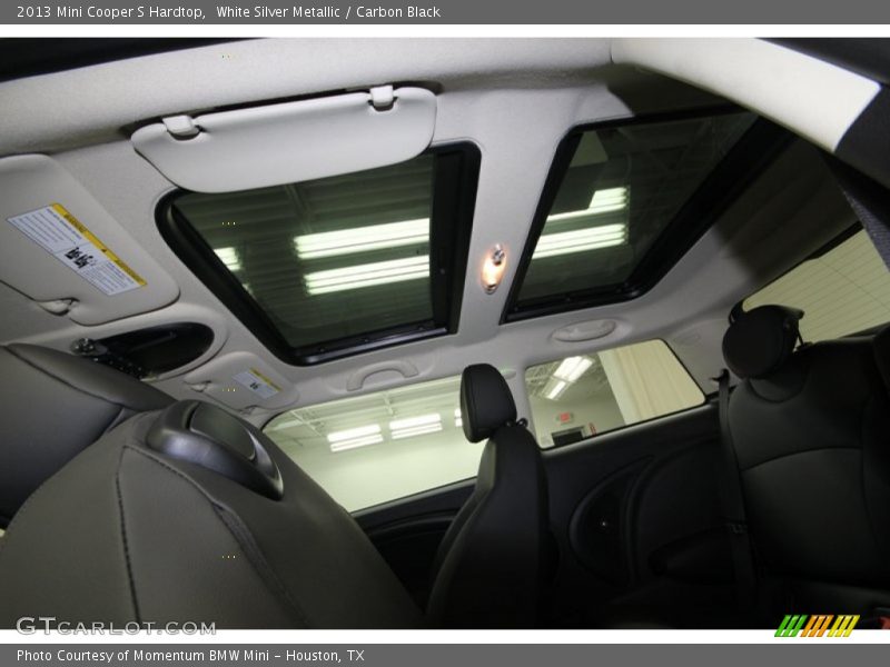 White Silver Metallic / Carbon Black 2013 Mini Cooper S Hardtop