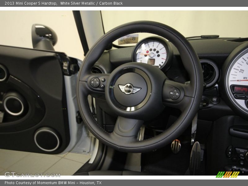 White Silver Metallic / Carbon Black 2013 Mini Cooper S Hardtop