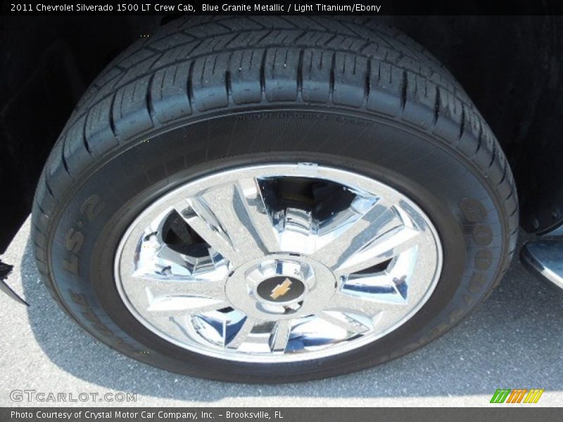 Blue Granite Metallic / Light Titanium/Ebony 2011 Chevrolet Silverado 1500 LT Crew Cab