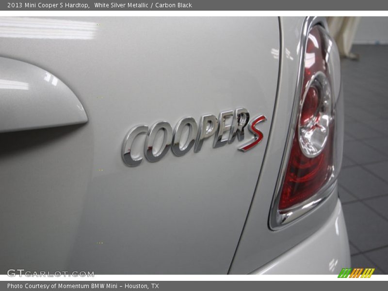 White Silver Metallic / Carbon Black 2013 Mini Cooper S Hardtop