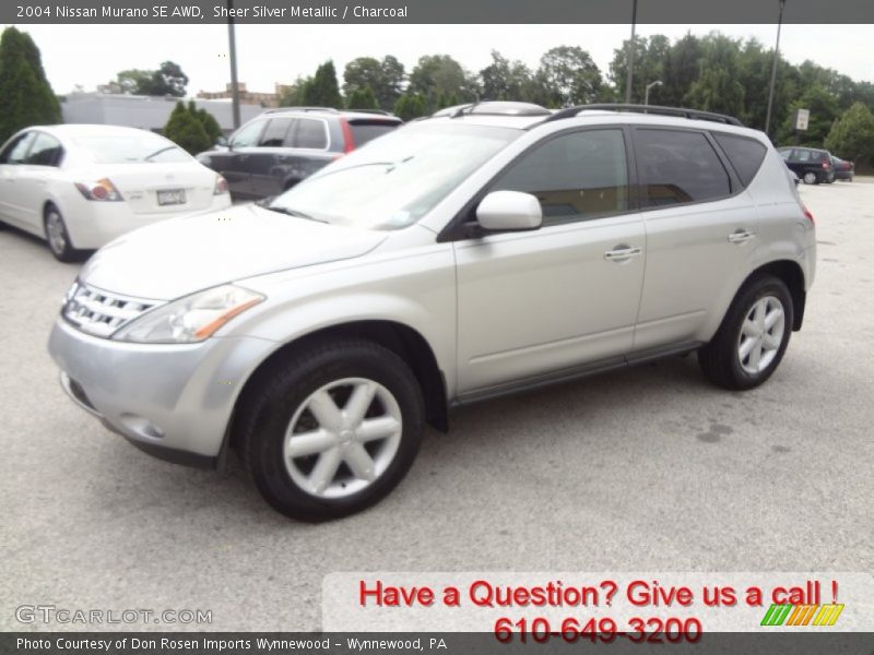 Sheer Silver Metallic / Charcoal 2004 Nissan Murano SE AWD