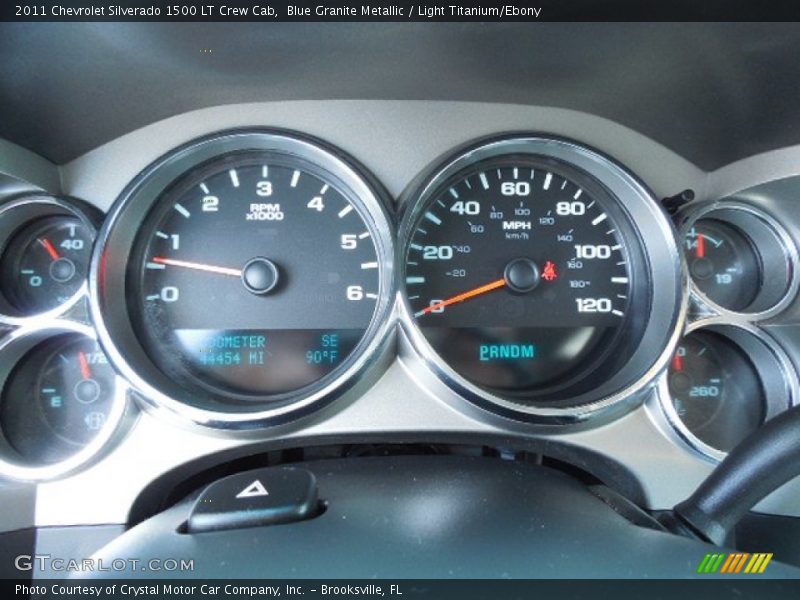 Blue Granite Metallic / Light Titanium/Ebony 2011 Chevrolet Silverado 1500 LT Crew Cab