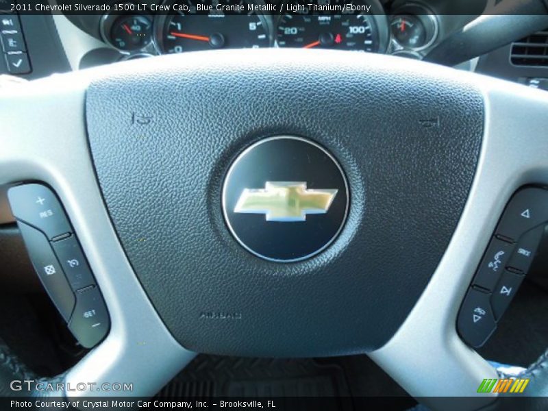 Blue Granite Metallic / Light Titanium/Ebony 2011 Chevrolet Silverado 1500 LT Crew Cab