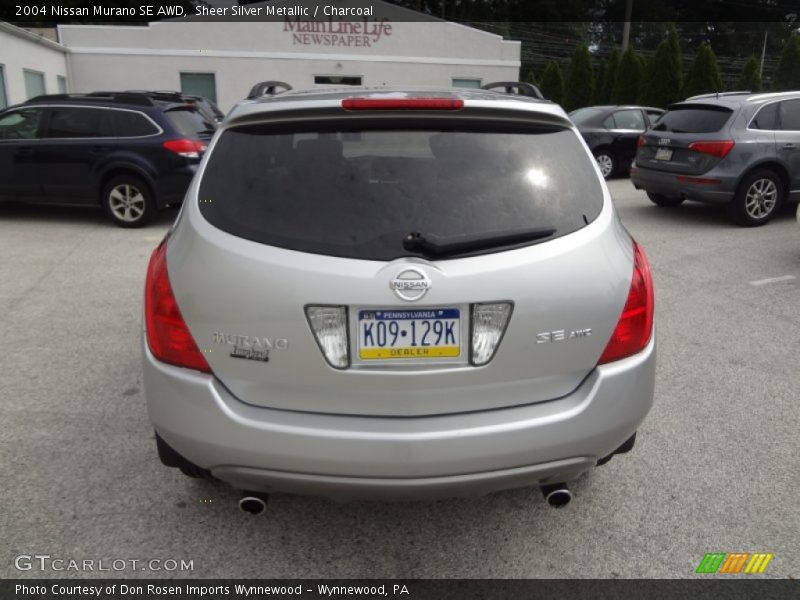 Sheer Silver Metallic / Charcoal 2004 Nissan Murano SE AWD